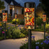 70s Retro Groovy Mushroom Sunflower Garden MCM Outdoor Solar Lights - Mid Century Modern Gal