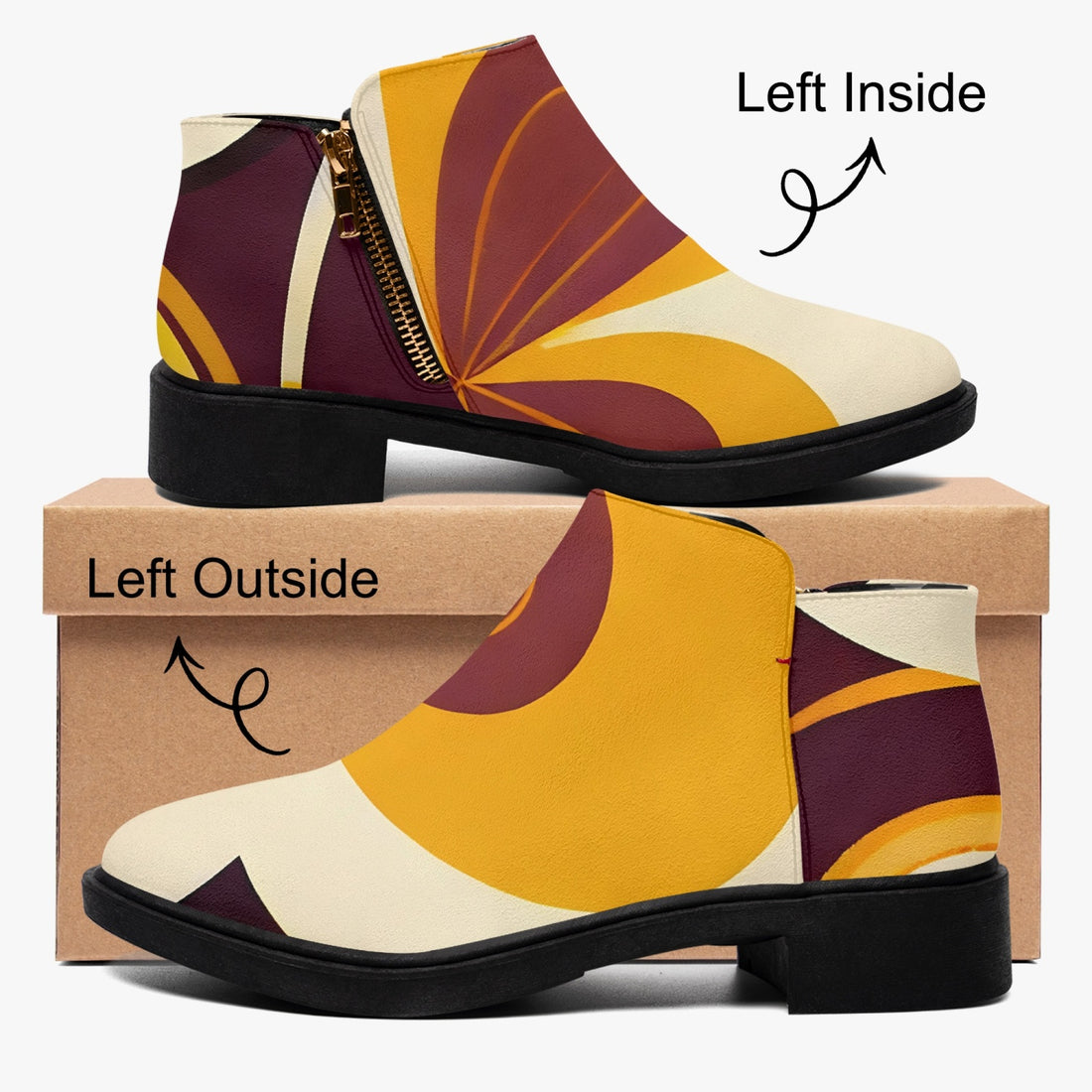 Trendy Mod 60s Hipster Shoe Boot - Mid Century Modern Gal