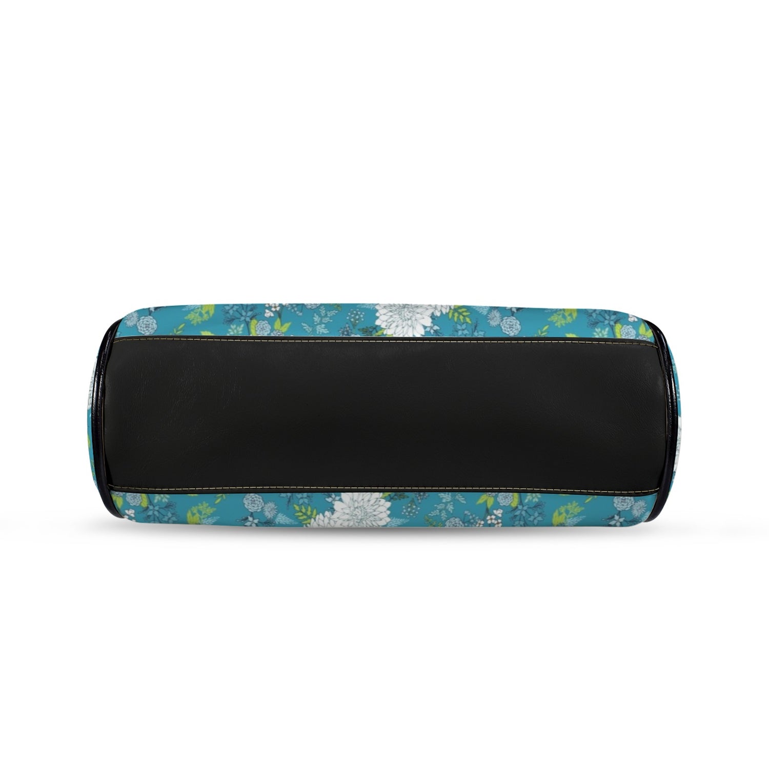 Chinoiserie Floral Teal Green White Elegant Kisslock Crossbody Purse - Mid Century Modern Gal