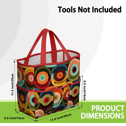 Retro Groovy Mod Space Orb Designed Mid Century Modern Garden Tool Bag