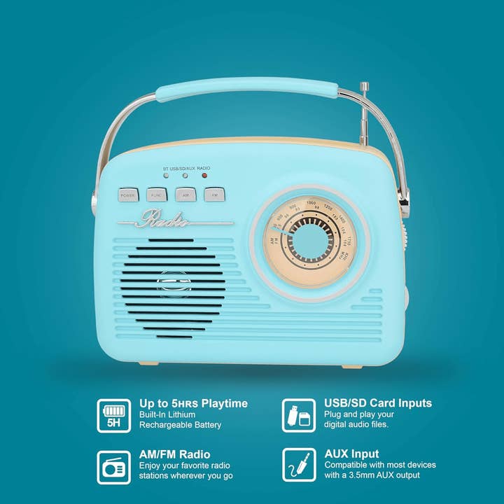 Wholesale Supersonic Multi-Function Bluetooth Retro Speaker
