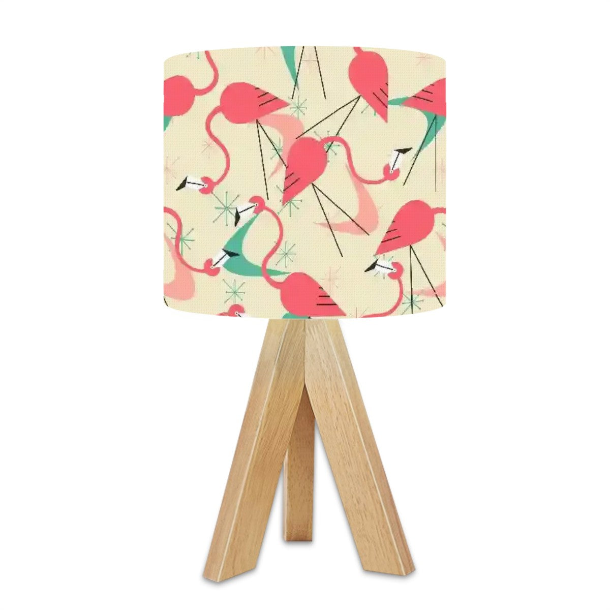 Flamingo Kitschy Mod Retro Tripod Table Lamp - Mid Century Modern Gal