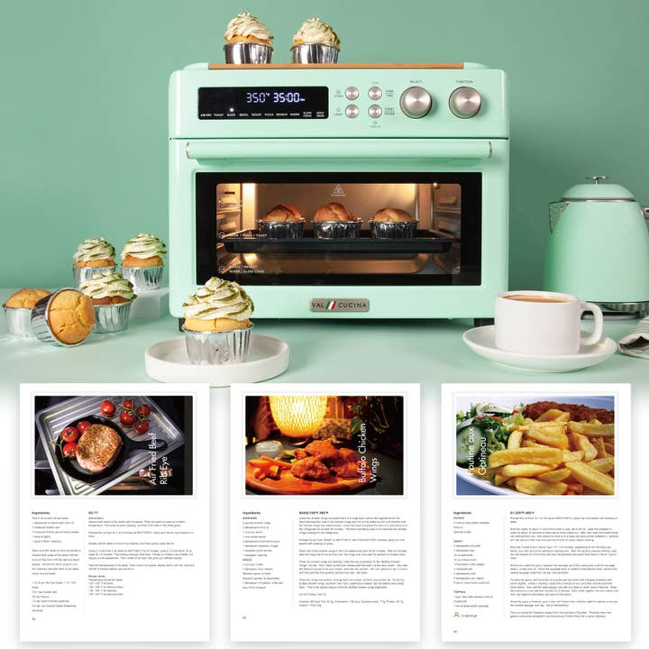 Wholesale VAL CUCINA Extra Large Air Fryer Toaster Oven -Mint Green