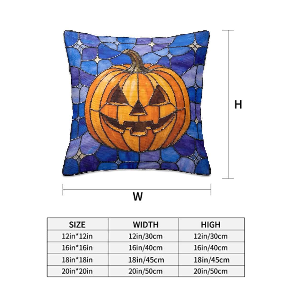 Halloween Stained Glass Style Jack-o&