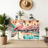 Mid Century Modern Palm Spring Cali 50s Flamining Wooden Storage Cabinet - Mid Century Modern Gal