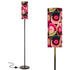 Mid Mod Groovy Orbs, Pink Green Retro MCM Slim Floor Lamp - Mid Century Modern Gal