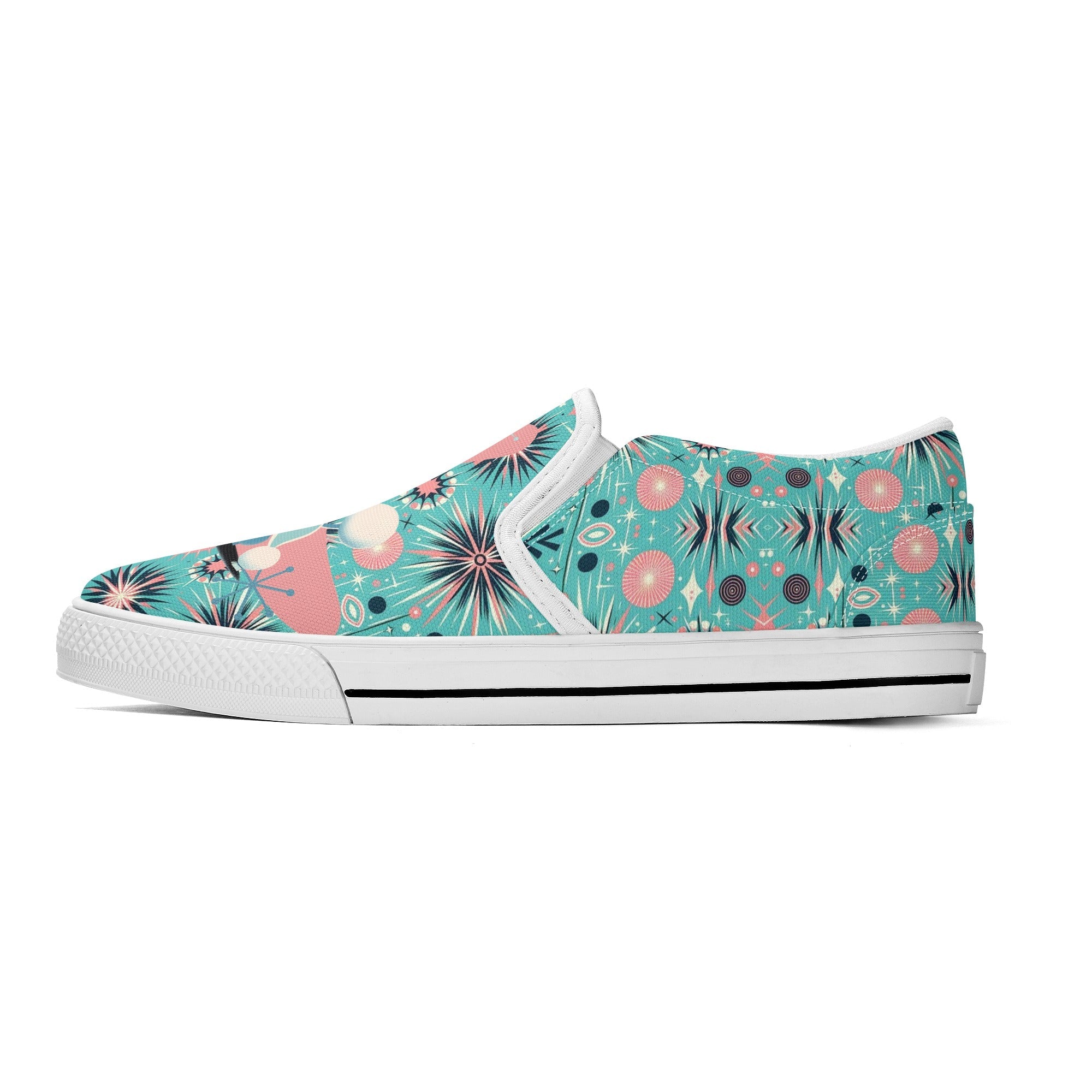 Purple & Pink Lotus store Unisex Canvas Slip-On