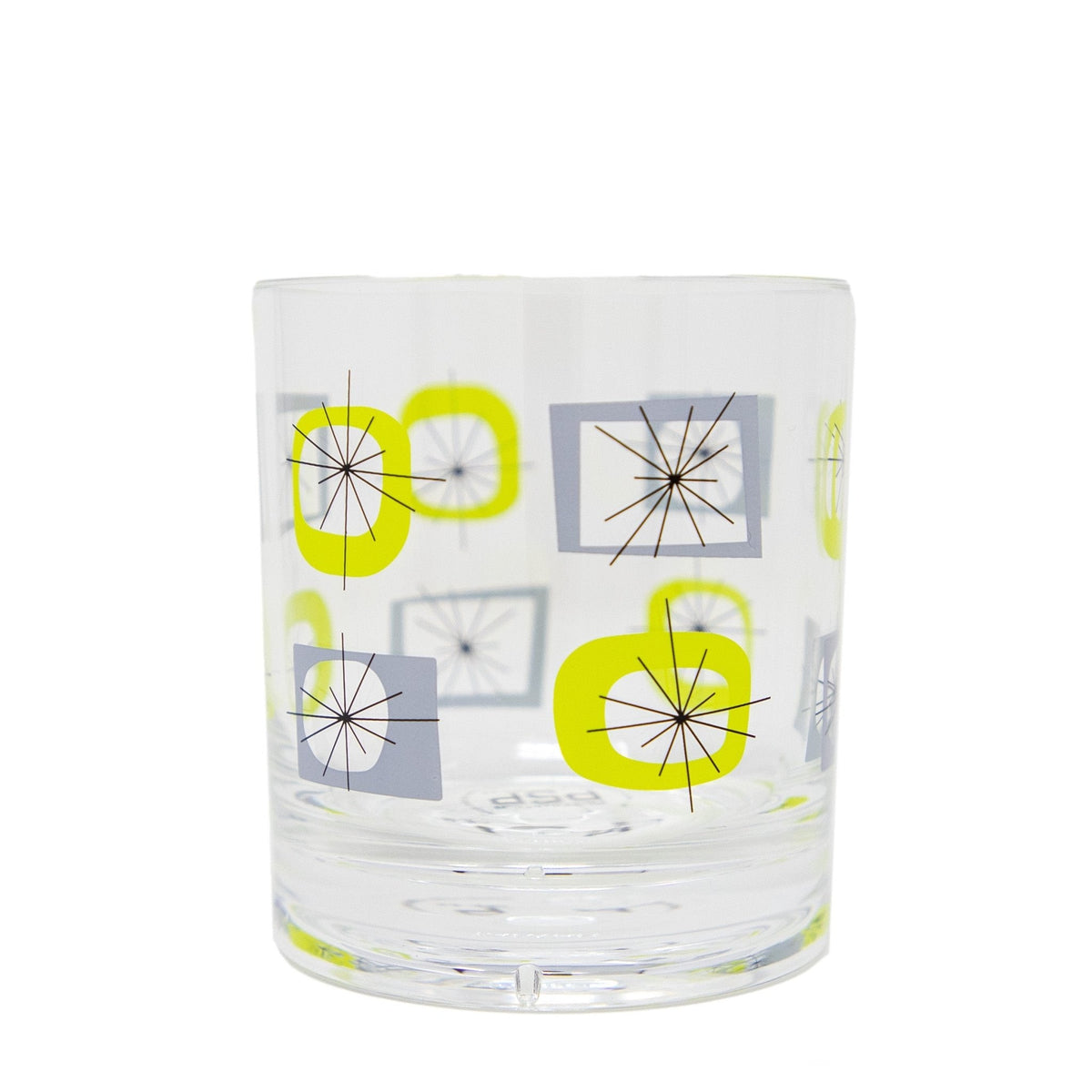 Atomic Acrylic Old Fashioned Glass - Set of 4 - Blue Green