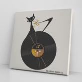 Atomic Cat, Groovy Record, Mid Century Modern Wall Art Wall Art Mid Century Modern Gal