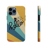 Atomic Groovy Cat, Retro, Kitschy, Hello Starburst, Mid Mod Smart Phone Tough Phone Cases Phone Case Mid Century Modern Gal