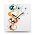 Atomic Space Cat, Mid Century Modern, Retro Cool Acrylic Wall Clock Home Decor