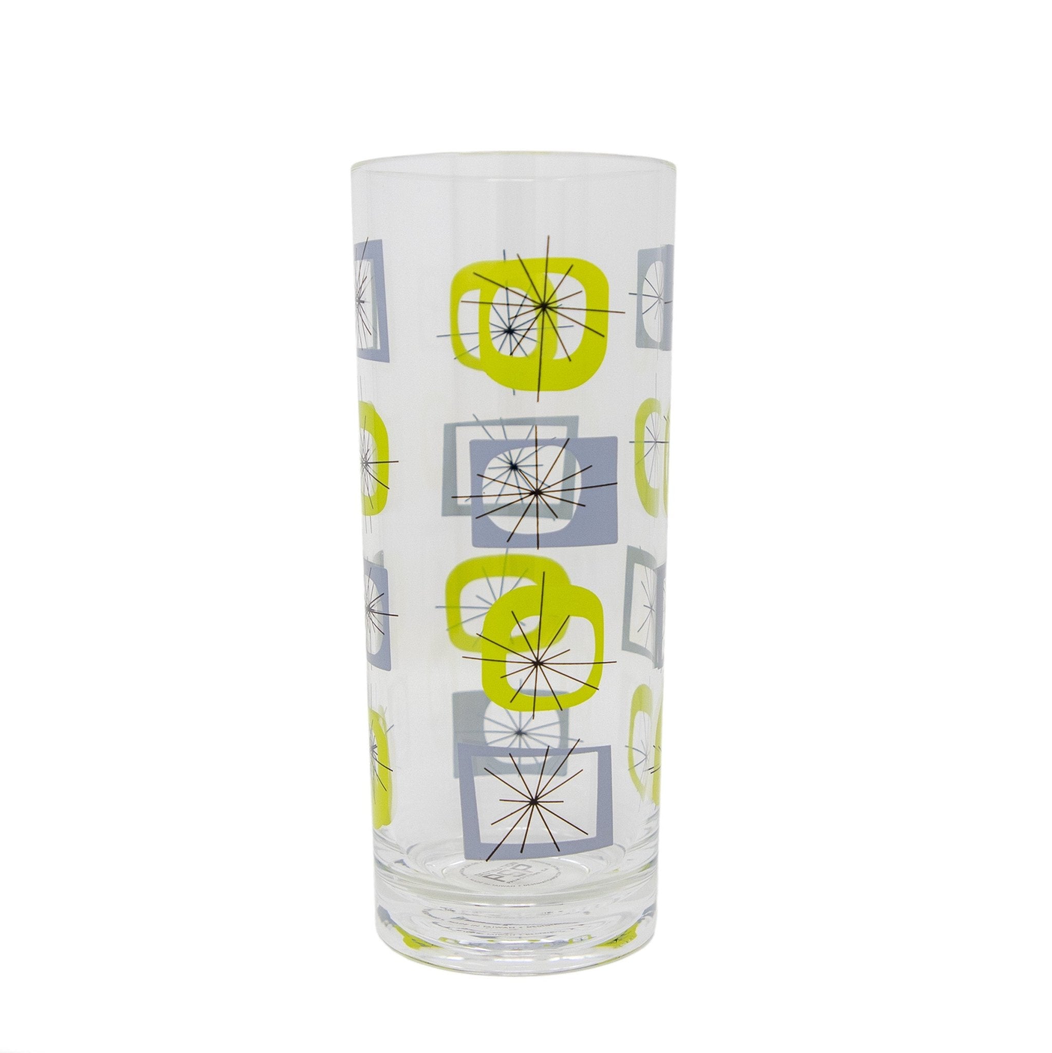 Atomic Zombie Glass - Blue / Green (Set of 4)
