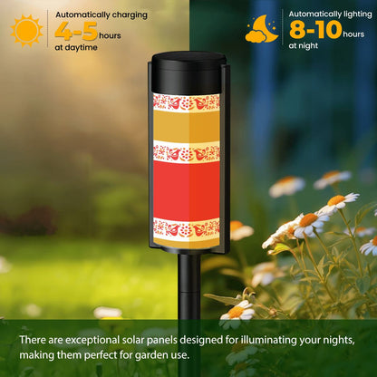 Pyrex Friendship Welcoming Garden Kitschy Mod Retro Outdoor Solar Lights - Mid Century Modern Gal