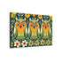 Groovy Mod Owl Art, Flower Power 70s Vibe Green, Orange Kitschy Wall Art - Mid Century Modern Gal