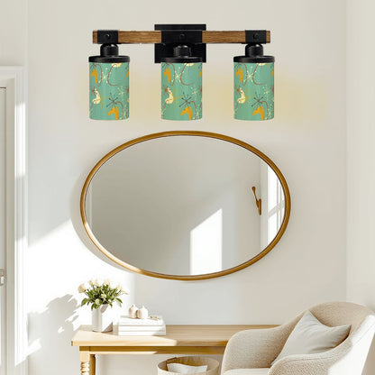 Mid Century Modern Atomic Boomerange Green, Mustard Yellow Mod Vanity Light Fixture - Mid Century Modern Gal