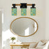 Mid Century Modern Atomic Boomerange Green, Mustard Yellow Mod Vanity Light Fixture - Mid Century Modern Gal