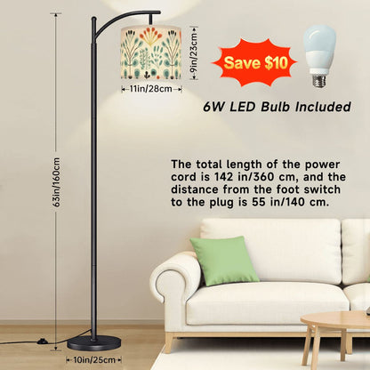 Mid Century Modern Scandinavian Designed Retro Arc Floor Lamp - Mid Century Modern Gal