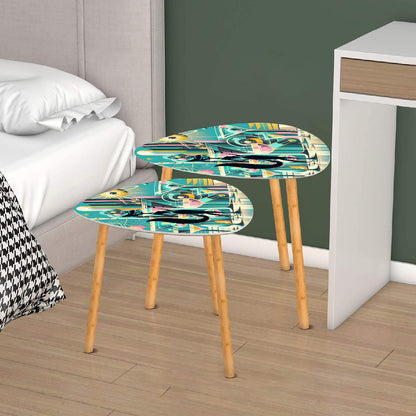 Mid Century Modern Barware Sexy Atomic Kitty Martini Retro Nesting Tables - Mid Century Modern Gal