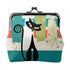 Quirky Atomic Cat Retro Mod Coin Purse for Women - Mid Century Modern Gal