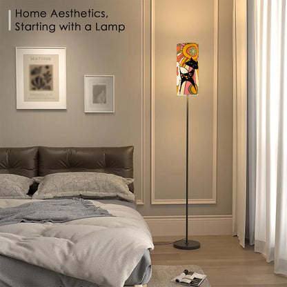 Retro 70s Groovy Mid Mod Floor Lamp, Mod Atomic Cat, MCM Slim Floor Lamp - Mid Century Modern Gal