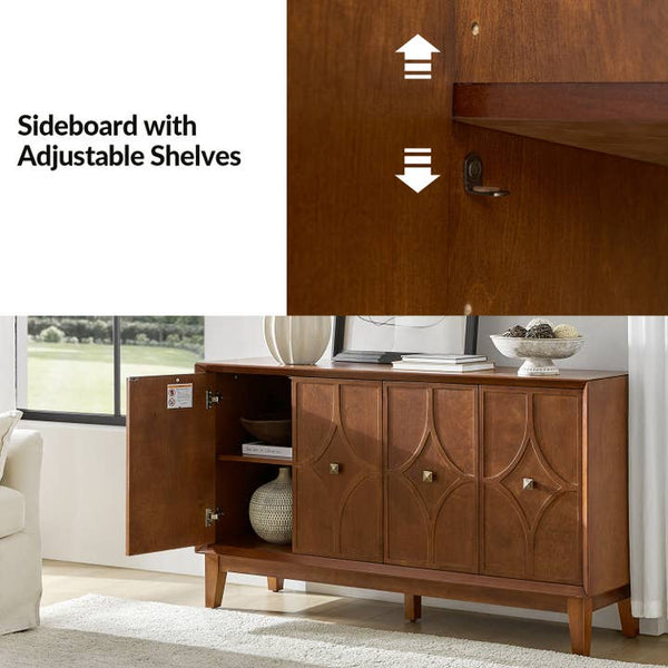 Xenia Sideboard - Walnut - 58 x 15.8 x 32 in