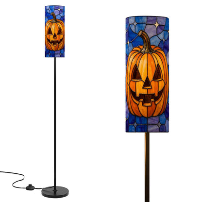 Halloween Stained Glass Style Jack-o&