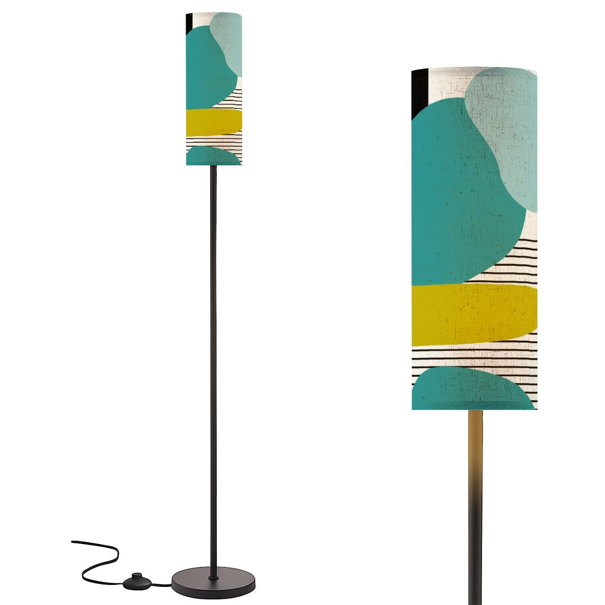 Mid Century Modern Amoeba Geometric Boomerang Retro Mod Floor Lamp - Mid Century Modern Gal