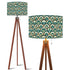 Art Deco Peacock Inspired Tripod Floor Lamp - Mid Century Modern Gal