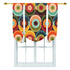 Retro 70s Groovy Orb Funky Mid Mod Tie Up Curtain - Mid Century Modern Gal
