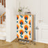Scandinavian Designed Mid Century Modern Shoe Organizer, Orange Blue Floral Design - Mid Century Modern Gal
