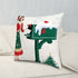 Mid Century Modern Christmas Kitschy Retro Gal, Holiday Pillow Cover - Mid Century Modern Gal