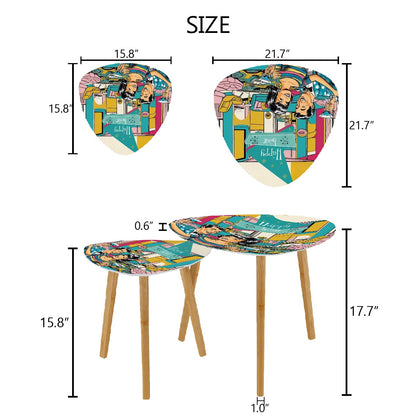 Mid Century Modern Kitschy Cocktail Nesting Tables - Mid Century Modern Gal
