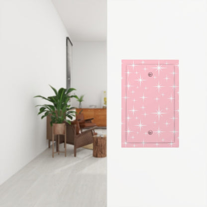 Mid Century Modern Pink Starburst Modern Switch Cover 1-Gang No Device - Mid Century Modern Gal