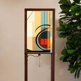 Mid Century Modern Geometric Bauhaus Designed MCM Floor Lamp With Shelves - Mid Century Modern Gal