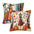 Mid Century Modern Fall, Halloween Kitschy Mod Witches, Atomic Quirky Cats Seasonal Pillow Covers - Mid Century Modern Gal