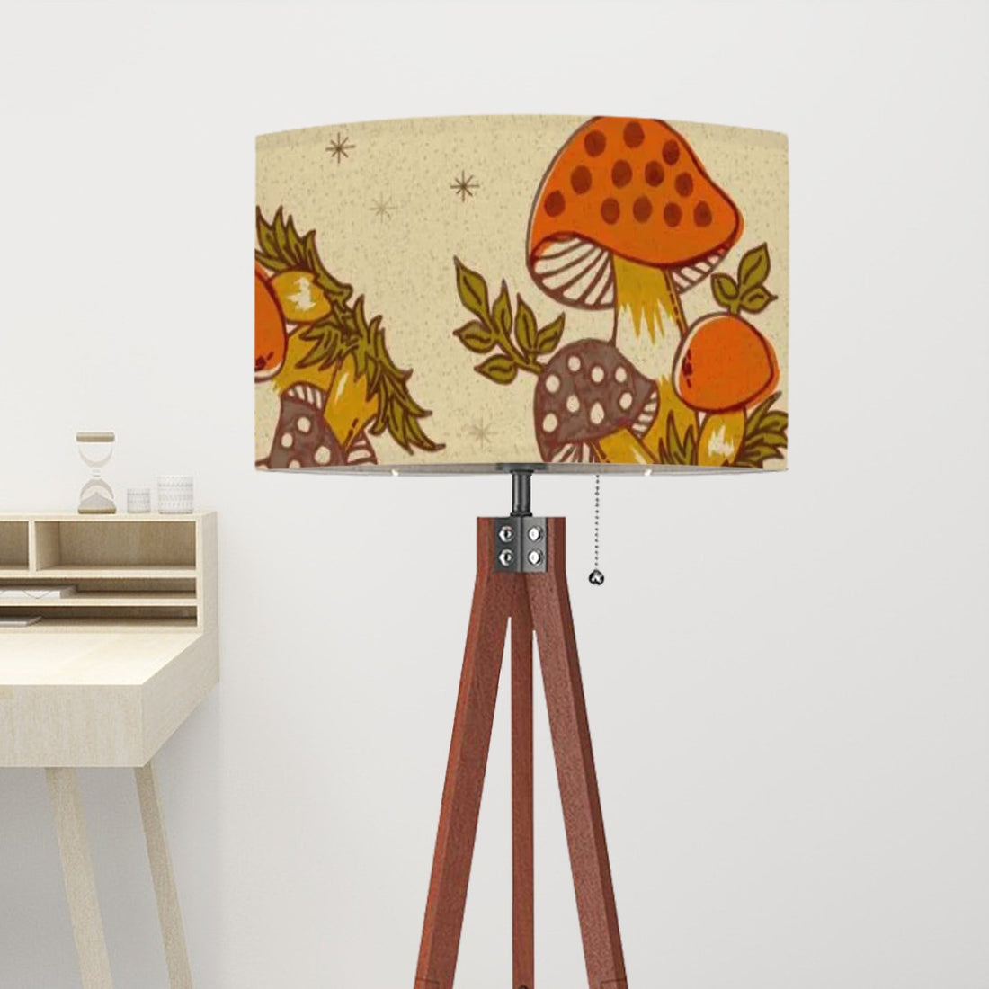 1970s Merry Mushroom Tripod Floor Lamp - Mid Century Modern Gal