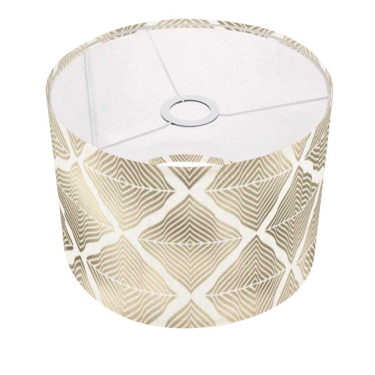 Mid Mod Art Deco Gold Geometric Diamond Designed Modern Lamp SHADE ONLY - For Arc Floor Lamps Only - Mid Century Modern Gal
