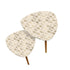 Art Deco Gold Shell Mid Century Modern Nesting Tables, Side Tables MCM Furniture - Mid Century Modern Gal