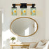 Mid Mod Groovy Orb, Mustard Yellow Mint Green MCM Vanity Light Fixture - Mid Century Modern Gal