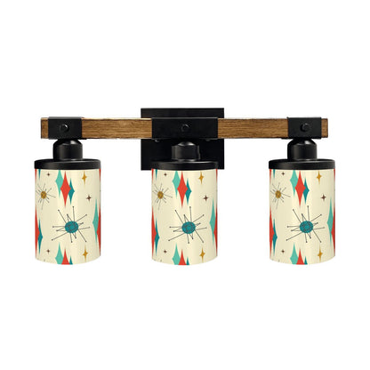 Mid Century Modern Franciscan Starbust Vanity Light Fixture - Mid Century Modern Gal