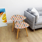 Mid Century Modern Scandinavian Designed Floral Retro Mod Nesting Tables - Mid Century Modern Gal
