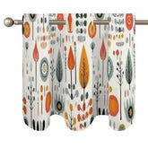 Modern Danish Scandinavian Floral Retro Mod Valance Curtains - Mid Century Modern Gal