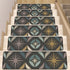 Mid Century Modern Elegant Gray Geometric Starburst Non Slip Carpet for Stairs Treads - Mid Century Modern Gal