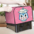 Mid Century Modern Kitschy Anthropomorphic Blue Cat with Floral Hat 2 Slice Toaster Cover - Mid Century Modern Gal