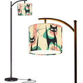 Atomic Cat Mid Century Modern Starburst Retro Kitsch Arc Floor Lamp - Mid Century Modern Gal