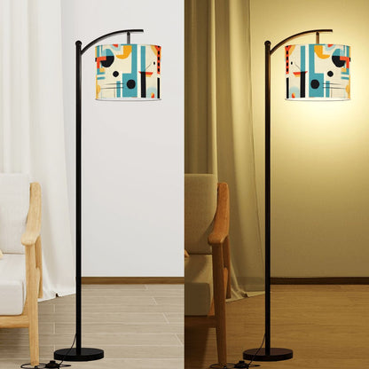Mid Century Modern Geometric Bauhaus Designed Lamp SHADE ONLY - For Arc Floor Lamps Only - Mid Century Modern Gal