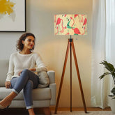 Mid Century Modern Kitschy Retro Flamingo, Palm Spring California Lover, Florida, MCM Tripod Floor Lamp - Mid Century Modern Gal