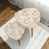 Art Deco Gold Shell Mid Century Modern Nesting Tables, Side Tables MCM Furniture - Mid Century Modern Gal