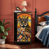 Retro 70s Owl Mushroom Groovy Mid Century Modern 4-Drawer Dresser - Mid Century Modern Gal