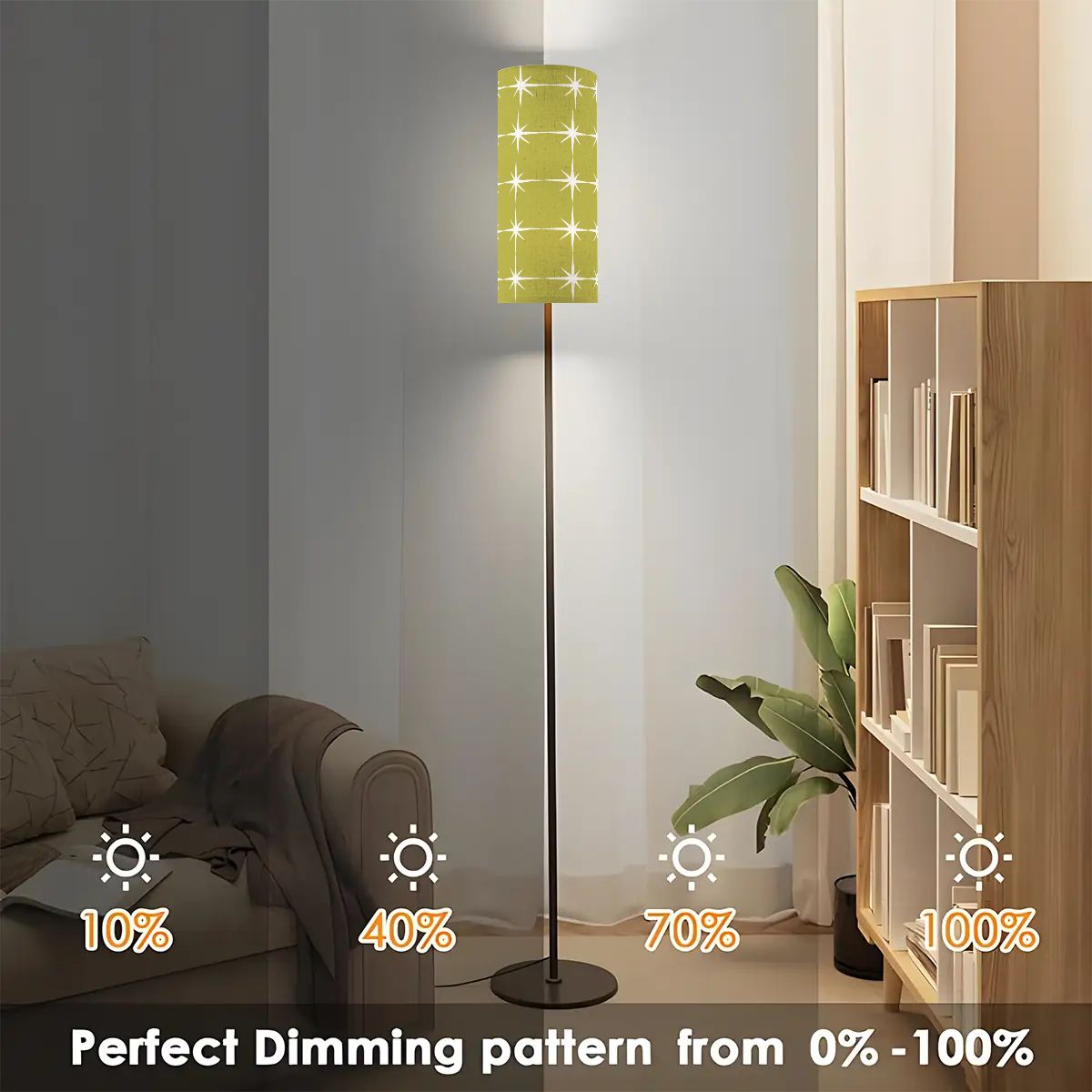 Mid Century Modern Green Atomic Starburst Retro Slim Floor Torchiere Lamp - Mid Century Modern Gal